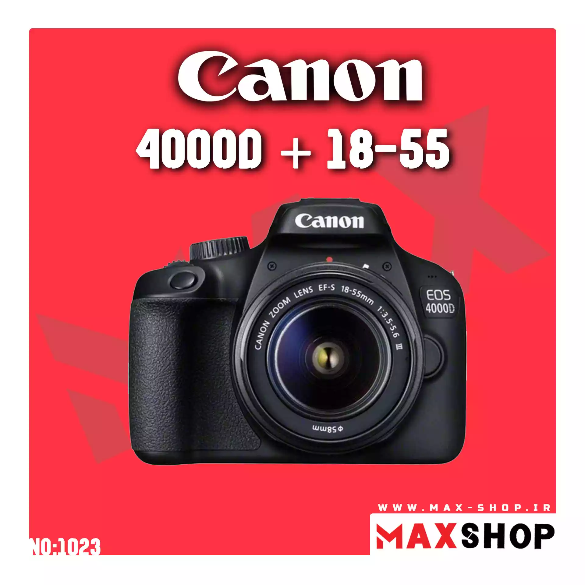 دوربین حرفه ای کانون | Canon 4000D+18-55 دست دو